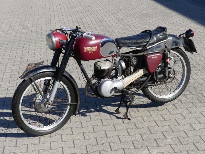 Moto Bianchi Freccia Celeste 125cc de 1953