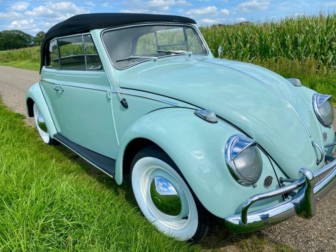 Volkswagen Coccinelle cabrio 1963 2&egrave;me propri&eacute;taire, kevermobiel de 1963