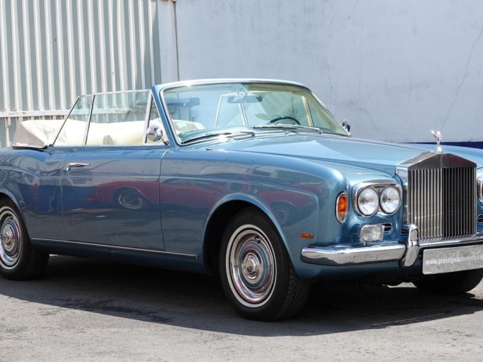 Rolls-Royce Silver Shadow Mulliner Park Ward convertible de 1968