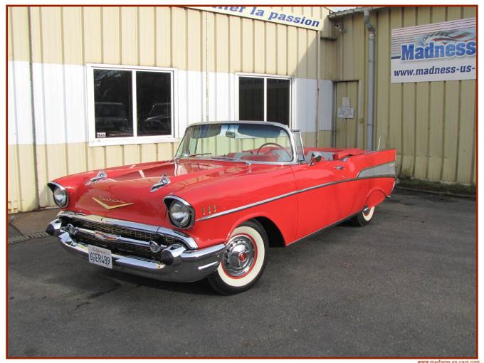 Chevrolet Bel Air Cabriolet V8 - 283 Ci (4,6 L) - 162 chevaux de 1957