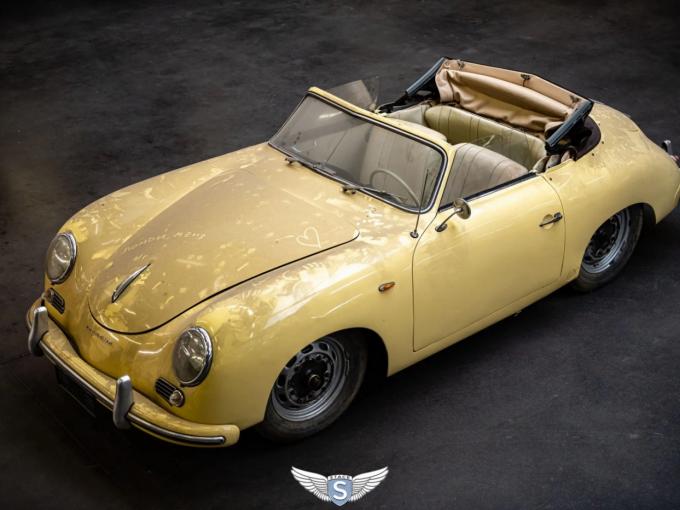 Porsche 356 Pre A Cabrio Knickscheibe '54 1500 Super de 1954