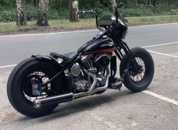 Moto Harley Davidson Shovelhead Bobber