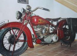 Moto Indian Sport Scout 45ci de 1939