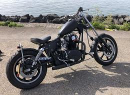 Moto yamaha XS650 custom bobber de 1987