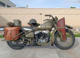 Moto Harley Davidson 20 T 1920 avec sidecar